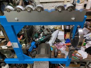 Rozciągarka rolkowa Wiltec do grubości blachy 15 mm, koło angielskie z 6 rolkami rozciągającymi do obróbki metalu, obróbka blachy Zdjęcie produktu od klienta nr 1
