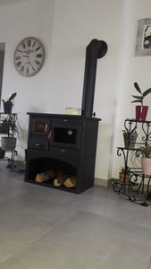 EEK A Poêle de cuisine à bois Prity 1P34 - 10 kw Photo du client 7
