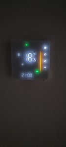 2X WiFi Inteligentny termostat pokojowy Termostat, ogrzewanie wody, ogrzewanie podłogowe WiFi Sterowanie APP Ogrzewanie głosowe Kompatybilny z Alexa/Google dla domu 5A - biały Zdjęcie produktu od klienta nr 1