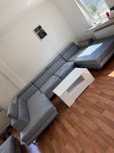 Masseno Ecksofa SIENA L-S mit Schlaffunktion U-Form, Sofa mit Bettkasten, Wohnzimmersofa, Couch, Soffa, Bettsofa, Couchgarnitur- Blau, MONOLITH 77 Kunden-Foto 2