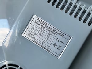 tillvex Koelbox, elektrisch, 32 liter, mini-koelkast 230 V en 12 V, voor auto, camping, koelt en verwarmt, met eco-modus (blauw) Klantenfoto 3