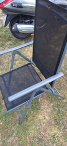 CCLIFE 2 Stk. Gartenstühle Hochlehner Balkonstühle klappbar 7-fach verstellbar bis 150 kg Dunkelgrau Kunden-Foto 1
