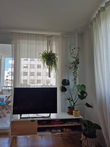 Vintage Boho Blickdicht Vorhänge Baumwolle Leinen Gardinen mit Quasten und Häkeln Stricken für Wohnzimmer Schlafzimmer Landhaus,Beige,150x220cm Kunden-Foto 4