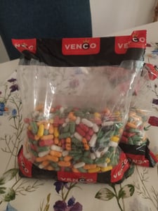 Megapack -Briketten Dubbel Zoute Drop - 1Kg -  Doppelgesalzene Lakritz - By Venco Kunden-Foto 1