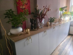 Kommode Thekla 2 türig Schrank Holzoptik vielseitig einsetzbar Stauraumwunder Kunden-Foto 1