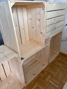 Neue Obstkisten Holzkisten Weinkisten Apfelkisten Natur 60x40x20cm Kunden-Foto 3