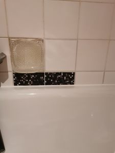 24 stück Fliesenaufkleber für Bad und Küche Mosaik Wandfliese Aufkleber für 15x15cm Fliesen Deko Fliesenfolie für Bad u. Küche Kunden-Foto 1