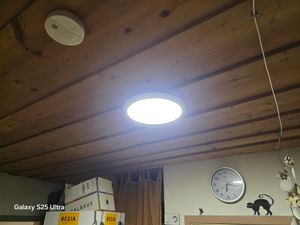 ZMH LED Deckenleuchte mit Bewegungsmelder Deckenlampe Weiß 15W Neutralweiß Flurlampe IP44 15W 30cm für  Garage Werkstatt  Küchen Hotel Kunden-Foto 1