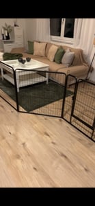 Yaheetech 16-teilig Welpenlaufstall Freigehege Welpenzaun, 2 Türen, 60 cm H Kunden-Foto 10
