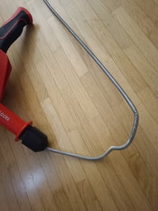 Spirale per la pulizia dei tubi, albero per la pulizia dei tubi con attacco a macchina 7,6 m Foto del cliente 1