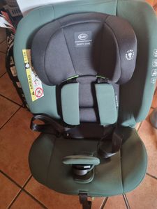 4BABY Kindersitz drehbar 360 ISOFIX Matt-Fix I-SIZE verstellbare Kopfstütze Sitz 0-36kg, 40-150 cm DarkGreen Kunden-Foto 1