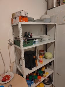 Étagère de rangement Relaxdays, acier, L x P x H : 150 x 75 x 30 cm, 200 kg, 5 niveaux, cave, garage et atelier, étagère pour charges lourdes, argent Photo du client 2
