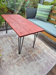 VEVOR Hairpin Legs Tischbeine Haarnadelbeine 4 Stücke 76,2 cm Kohlenstoffstahl Kunden-Foto 6
