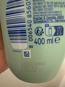 Head & Shoulders – Anti-Schuppen-Shampoo – Bare – Pure Clean – 400 ml - Vorteilspack - 6 Stücke Kunden-Foto 1