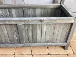 vidaXL Pflanzkübel mit Spalier Grau Massivholz Tanne Kunden-Foto 2