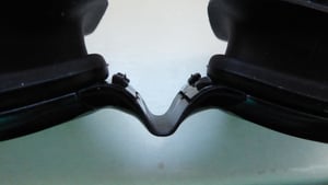 2 STK Wasserdichte und Anti-Beschlag-Schwimmbrille, flach, leicht, großer Rahmen, verstellbare Taucherbrille, mit einteiligen Ohrstöpseln (Plattiert) Kunden-Foto 5