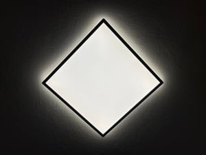 LED panel 29,3x29,3 cm - 18W, 2400lm, stmievateľný, plochý, podsvietenie, neutrálna biela, biela Fotografia od zákazníka č. 1
