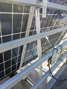 Balkonkraftwerk Halterung Solarhalterung für Flachdach, Winkel verstellbar von 0-30 Grad, Robustem Aluminiumlegierung Solarpanel Halterung Kunden-Foto 3