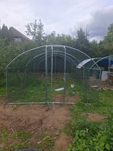 Izrielar Hühnerstall Hühnerhaus 3x6x2m Kleintierstall Freilaufgehege Kleintiergehege Voliere Freigehege Hühnerkäfig Geflügelstall Verzinkter Kunden-Foto 1