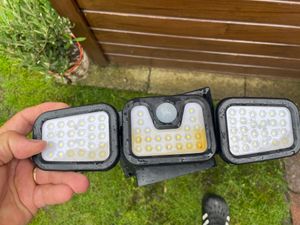 74 LED Solarlampen für außen mit Bewegungsmelder Solarleuchten für außen LED Strahler Außen Solar Außenwandleuchten 360°Drehbar Kunden-Foto 2