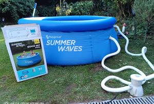 Sommerwellen-Schwimmbecken-Schnellset 244 x 76 cm + Filterpumpe Kunden-Foto 2