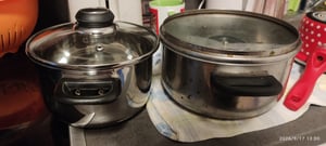 Edelstahltopf Universaltopf Kochtopf Edelstahl 1,5L mit Glasdeckel Kunden-Foto 1