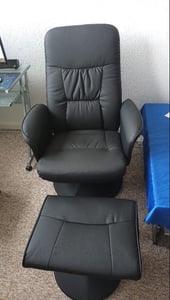 Sillón reclinable HOMCOM con reposapiés, sillón de masaje eléctrico con función de reclinación Foto del cliente 1