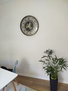 Wanduhr STELLA, Ø 57 cm, mit römischen Ziffern Kunden-Foto 1