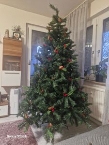 SVITA künstlicher Weihnachtsbaum Tannenbaum Deko Christbaum Kunstbaum PVC 210 cm Kunden-Foto 8
