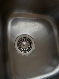 tecuro Spülen-Siebkorbventil Ø 114 mm (3 1/2 Zoll) x Abgang seitlich 1 Zoll (Ø 25 mm) Kunden-Foto 1