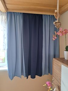 heimtexland ® 2 Stück Thermo Verdunkelungsvorhänge Sonnenschutz Kälteisolierung Verdunkelungsgardinen Kräuselband Vorhang Typ139 Schoko HxB 245 x 135 cm Kunden-Foto 3
