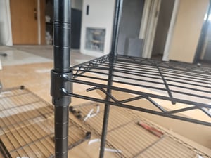 Scaffale a 5 ripiani 90x35x180 cm nero 250 kg Foto del cliente 1