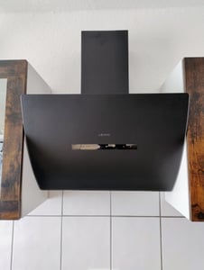LEVIVO A+++ Kopffreie Dunstabzugshaube 60cm Umluft & Abluft mit 740 m³/h Luftleistung, Abzugshaube mit 2 Aktivkohlefiltern, 1 Fettfilter, 3 Stufen Kunden-Foto 1