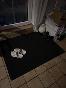 Tappetino Floordirekt SKY Novo, retro antiscivolo in TPE, efficace assorbimento dello sporco, tappetino antisporco per interni ed esterni, antracite, 90x150 cm Foto del cliente 1