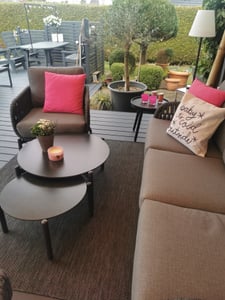 TT Home Teppich Für Outdoor Wetterfest Küchenteppich Balkon Terrasse Unifarbenes Design Modern Größe 300x400 cm Kunden-Foto 2