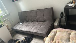 Giada 2-Sitzer Stoff Design Sofa Bett für Haus und Büro - Blau Kunden-Foto 1