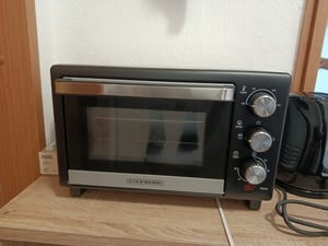 Mini Piekarnik Elektryczny Kompaktowy 8L Wolkenstein LB2025 – Opiekacz Wolnostojący z Regulacją Temperatury i Timerem, Kolor Czarny/Srebrny Zdjęcie produktu od klienta nr 1