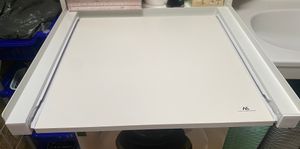 Universeller Verbindungsrahmen Zwischenbaurahmen mit Ausziehplatte für 60x53 cm Waschmaschinen oder Trockner bis 60kg Kunden-Foto 2
