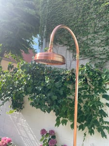 Kupfer-Duschkopf – 8-Zoll-Duschkopf,Duschkopf aus Edelstahl 304, antiker Duschkopf,20 × 11cm großer Duschkopf,Fusion von klassischem und modernem Stil Kunden-Foto 1