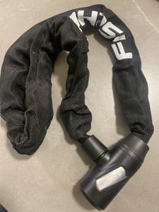 FISCHER Ketten-Fahrradschloss Neopren, mit Schlüssel Kunden-Foto 1