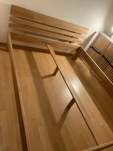 Krok Wood Massivholzbett Julia in Eiche 200 x 200 cm Kunden-Foto 1