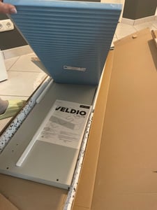 Selsey VELDIO - TV skrinka 140 cm sivá béžová s frézovaným čelom Fotografia od zákazníka č. 2