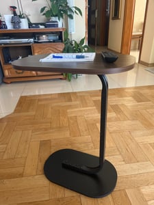 Tavolino multiuso in legno, design moderno ed elegante, trasforma il tuo spazio, per il soggiorno, montaggio rapido, 60 x 45 cm - Supporto laterale Foto del cliente 4