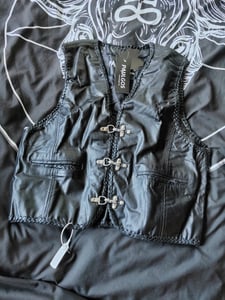 PAULGOS Lederweste Biker Kutte Clubweste Chopper Weste 100% Echtleder - BW1 Kunden-Foto 1
