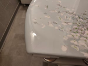 SCHÜTTE WC Sitz PYRAMID, Duroplast Toilettensitz mit Absenkautomatik und Schnellverschluss, Motivdruck Kunden-Foto 2
