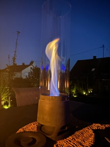 6 x 1 Liter Brenngel - PURE FLAME Premium Brenngel für Gelkamine & Gel Feuerstellen in 1L Flaschen Kunden-Foto 1