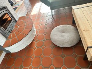 Rundes Bodenkissen aus Kord | grau | Ø 60 cm | Höhe: 18 cm | XDREAM | Pouf | Sitzkissen | Yogakissen Kunden-Foto 4