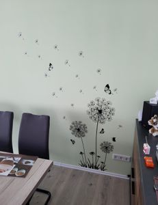 2 kusy samolepek na zeď "Pusteblume", dekorativní nálepky na zeď, moderní dekorace na zeď do ložnice nebo obývacího pokoje, model H0541 Fotografie od zákazníka č. 1