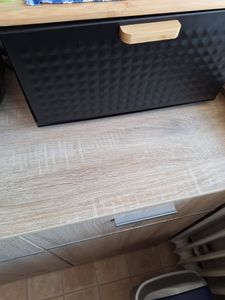 Chlebak czarny Pojemnik na chleb Kosz na chleb Pojemnik na chleb czarny 35x20x22 cm Zdjęcie produktu od klienta nr 2