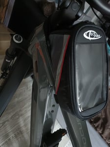 Set Fahrradtasche Georg und Fahrradrahmentasche große Fahrradtasche mit 2 Fächern wasserabweisend und robust Kunden-Foto 2
